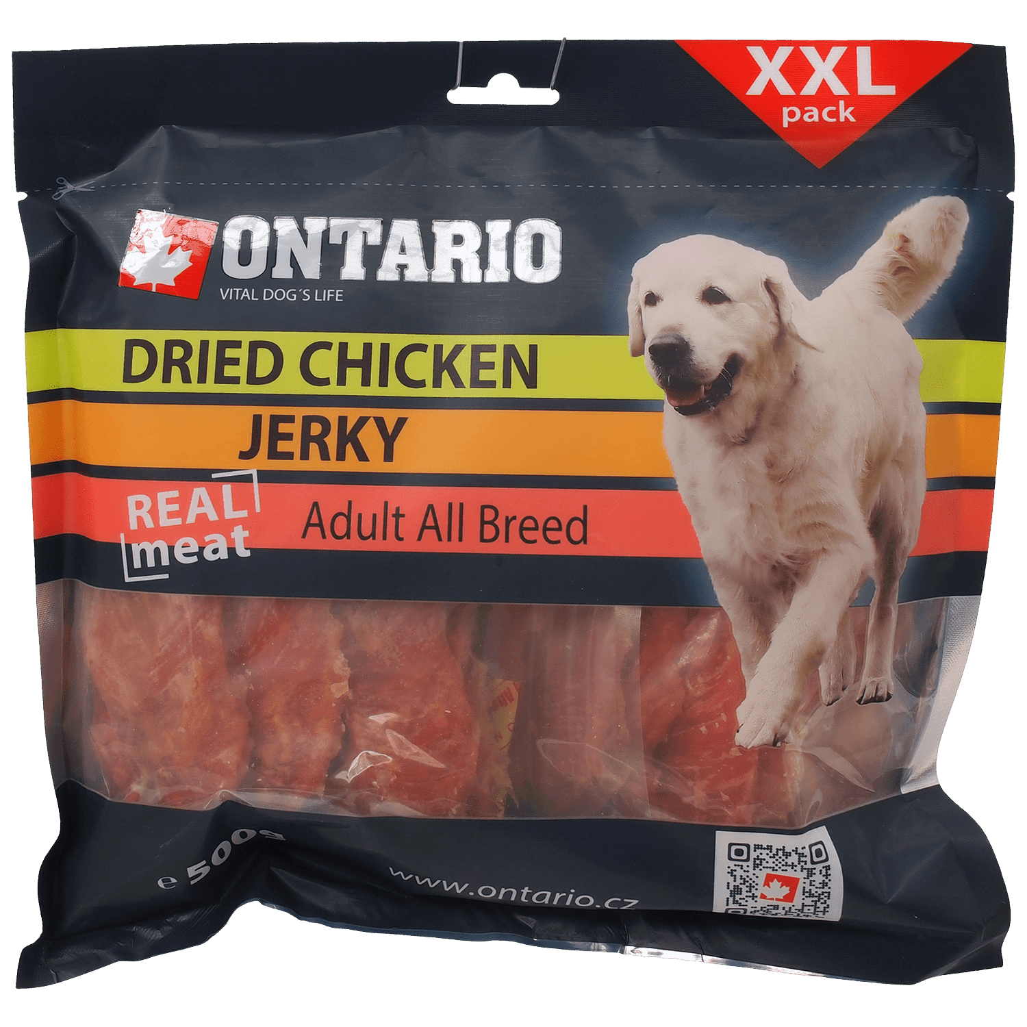 ONTARIO Pochúťka sušené kuracie plátky 500 g