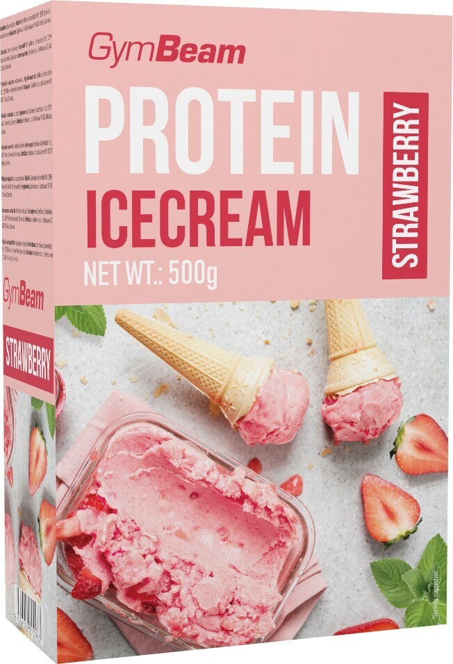 GYMBEAM Proteínová zmrzlina Protein Ice Cream jahoda 500 g