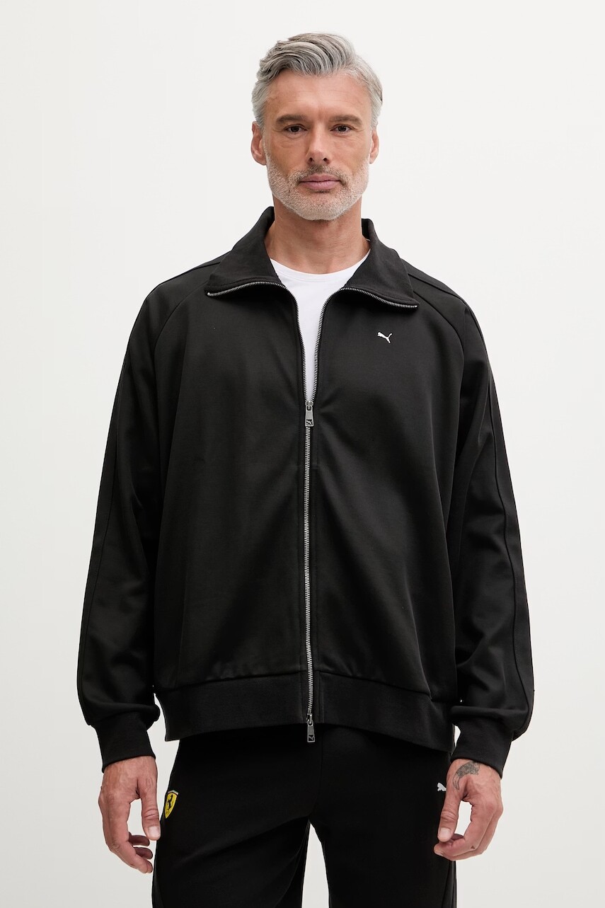 Puma mikina na zips pánska s bavlnou T7 Track Jacket