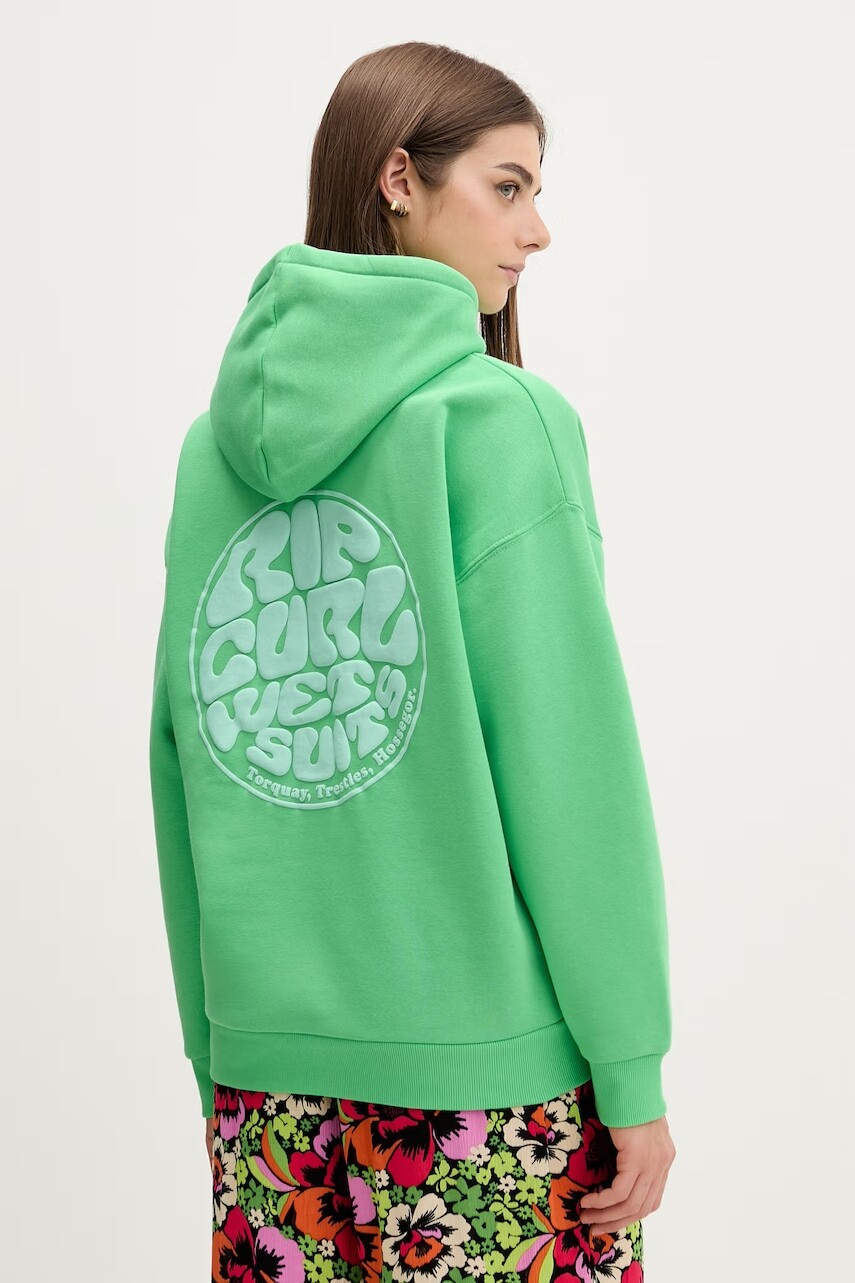 Rip Curl mikina s kapucňou dámska s bavlnou ICONS OF SURF HERITAGE