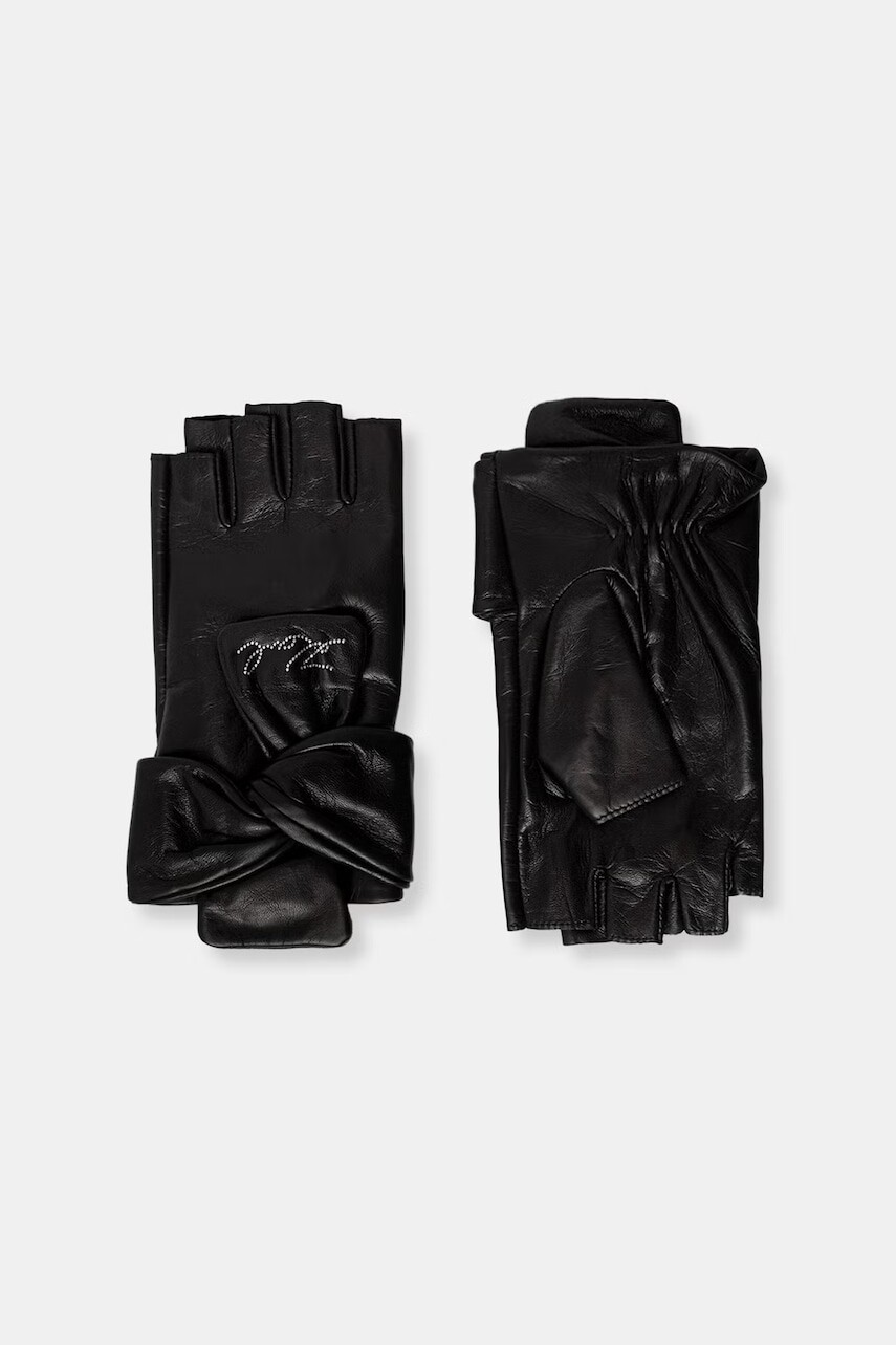 Karl Lagerfeld rukavice dámske kožené K/SIGNATURE