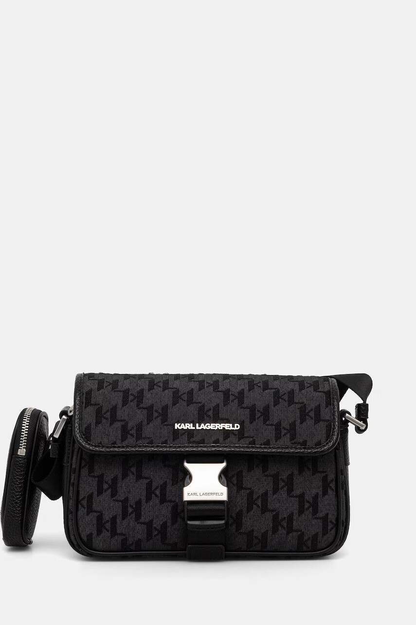 Karl Lagerfeld vrecko pánske z imitácie kože K/MONOGRAM