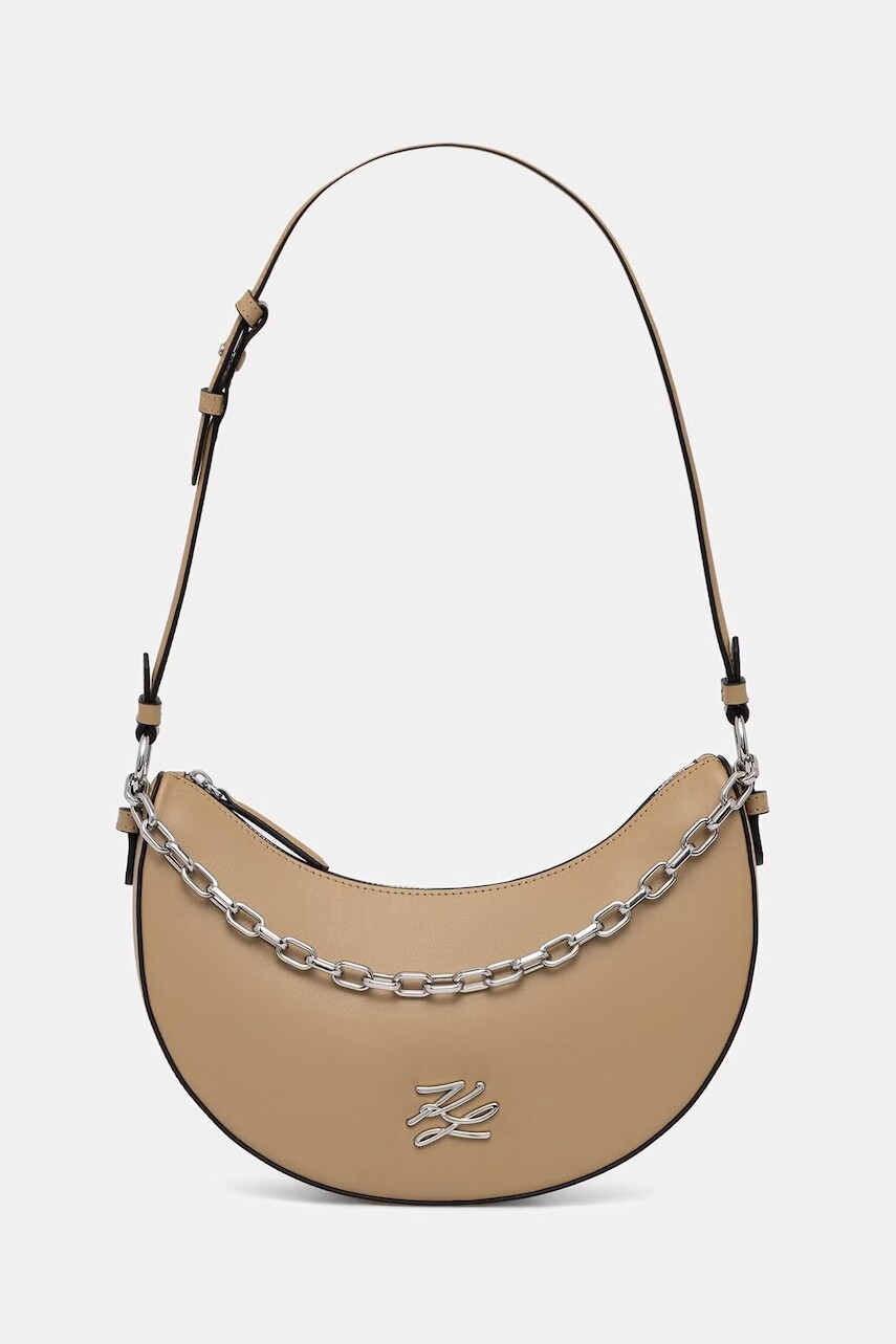Karl Lagerfeld kabelka hobo dámska kožená K/AUTOGRAPH