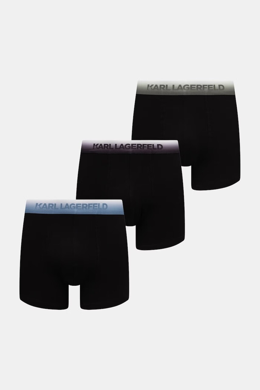 Karl Lagerfeld priliehavé boxerky pánske bavlnené s elastanom 3-pak