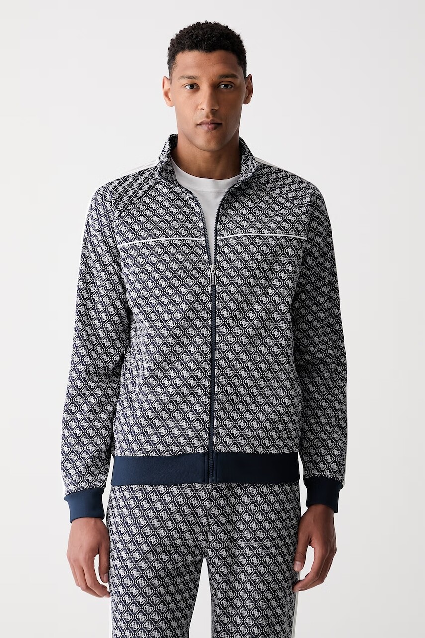 Guess mikina na zips pánska PARIMO