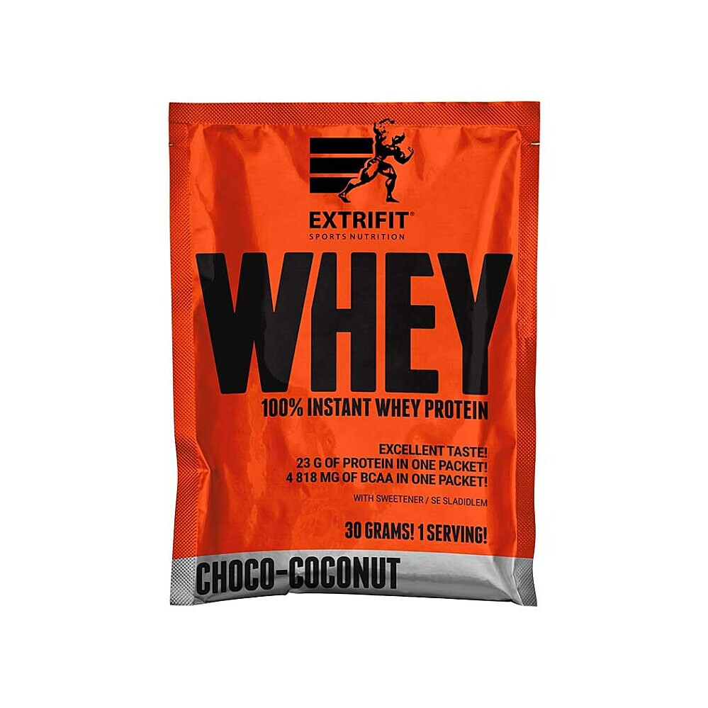 EXTRIFIT 100% Whey proteín čoko kokos 30 g