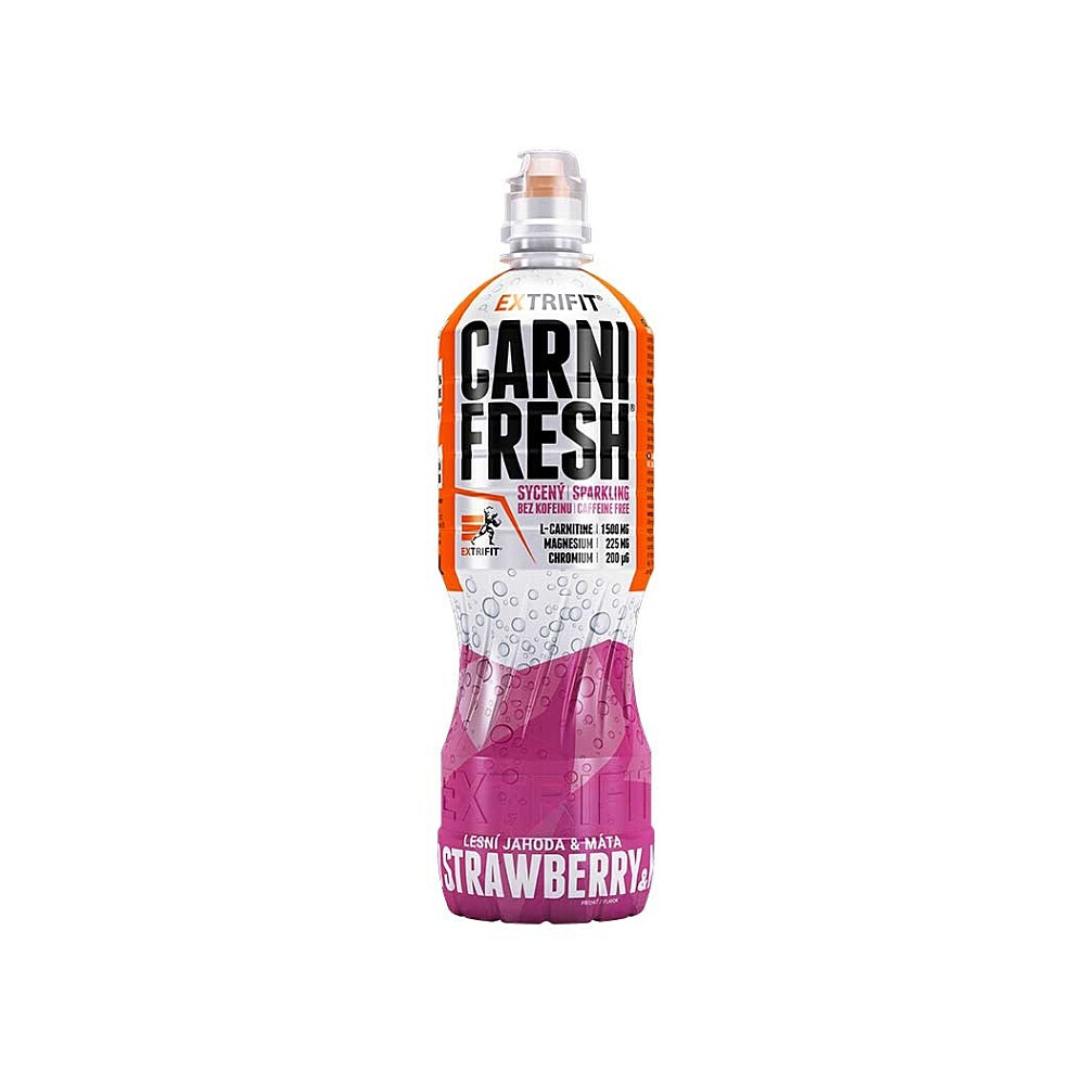 EXTRIFIT Carnifresh sparkling bez kofeínu divoká jahodová mäta 850 ml