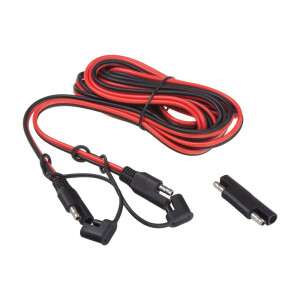 Predlžovací kábel SAE–SAE 4 m, 16 AWG, 10 A – s ochrannou krytkou a reverzným adaptérom