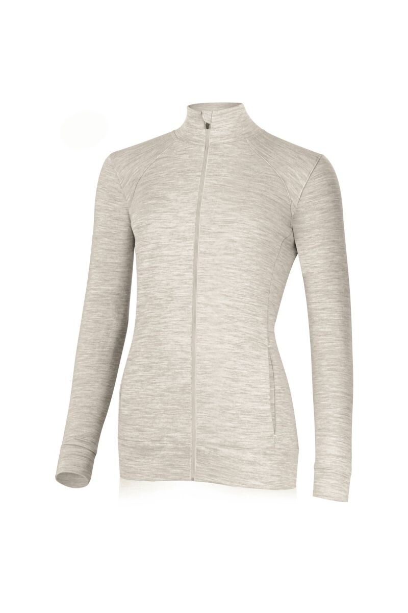 Lasting SARMINA 7167 béžová dámska merino mikina Veľkosť: M 8596445047196