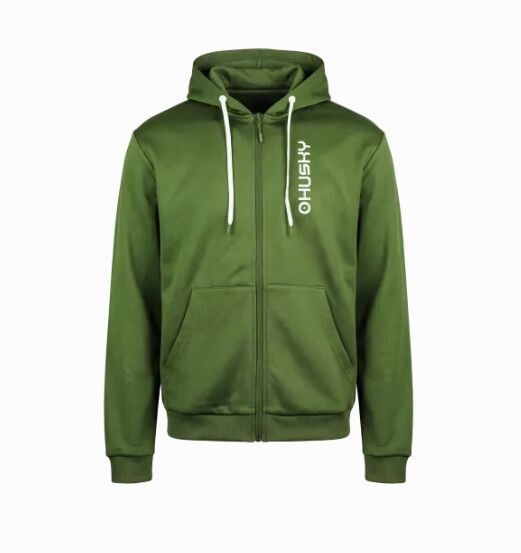 Husky Pánska mikina s kapucňou Akap M green Veľkosť: L