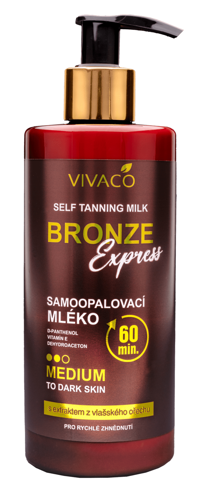 VIVACO Bronze express Samoopaľovacie mlieko medium 300 ml