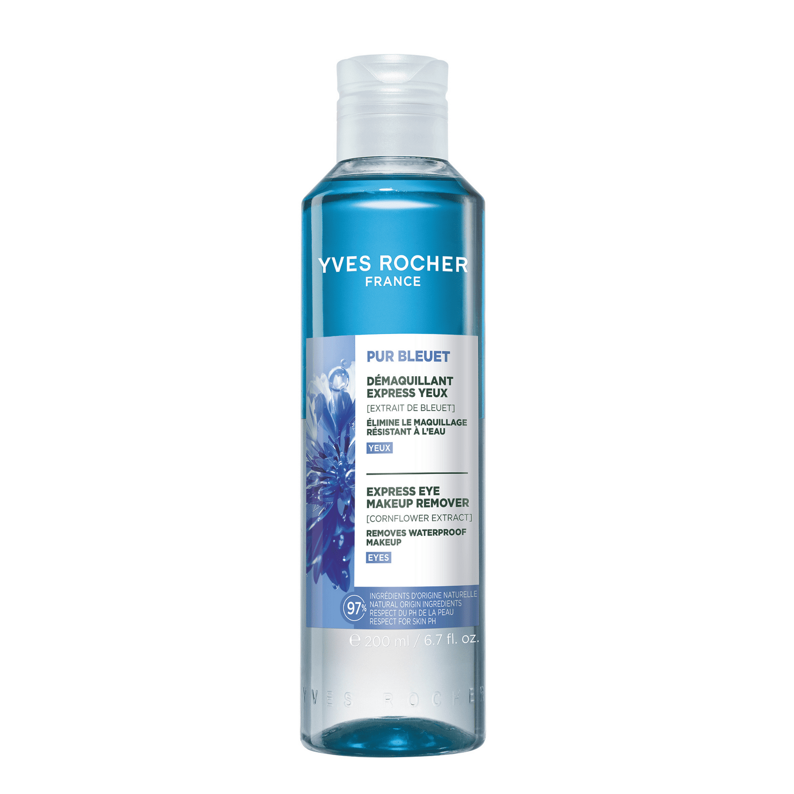 YVES ROCHER Pur Bleuet Expresný odličovač na oči s nevädzou 200 ml