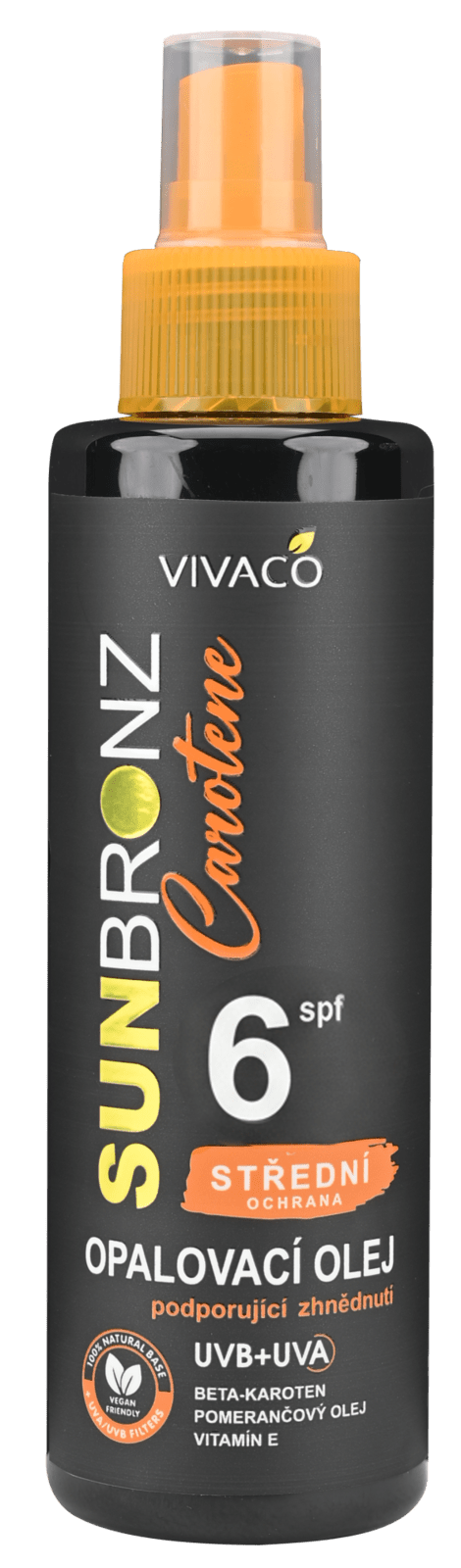 VIVACO Sun bronz Opaľovací olej SPF 6 Carotene 150 ml