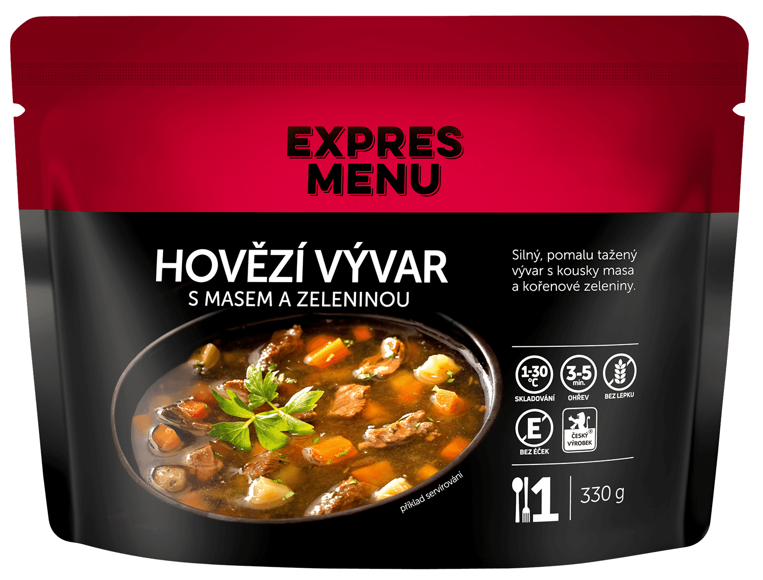 EXPRES MENU Hovädzí vývar so zeleninou 330 g