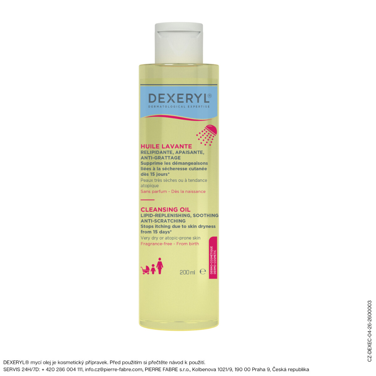 DEXERYL Umývací olej 200 ml