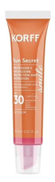 KORFF Sun Secret Krém na pery SPF30, 15 ml