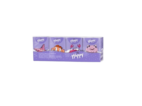 BELLA Baby Happy detské papierové vreckovky multipack 9 x 8 ks