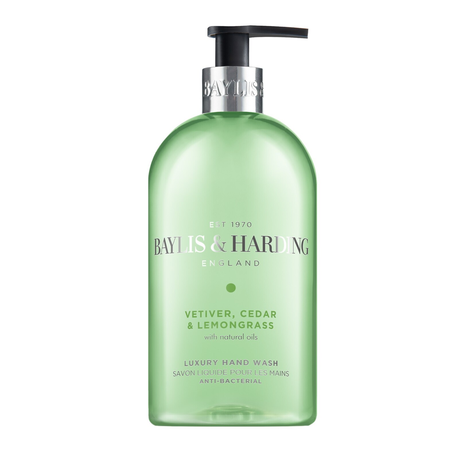Baylis & Harding Antibakteriálne tekuté mydlo na ruky Vetiver, Céder & Lemongrass 500 ml