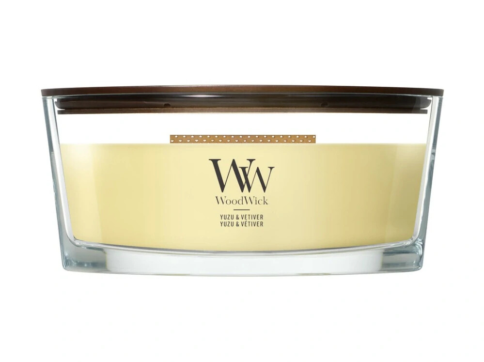 WoodWick Vonná sviečka loď Yuzu & Vetiver 453,6 g