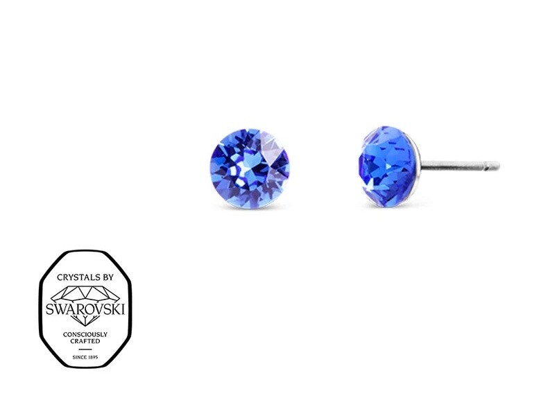 CRYSTalp Oceľové kôstky s kryštálom Swarovski Tubby Mini 4200.SAP.E