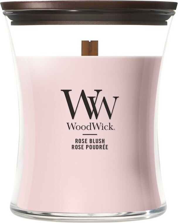 WoodWick Vonná sviečka váza stredná Rose Blush 275 g