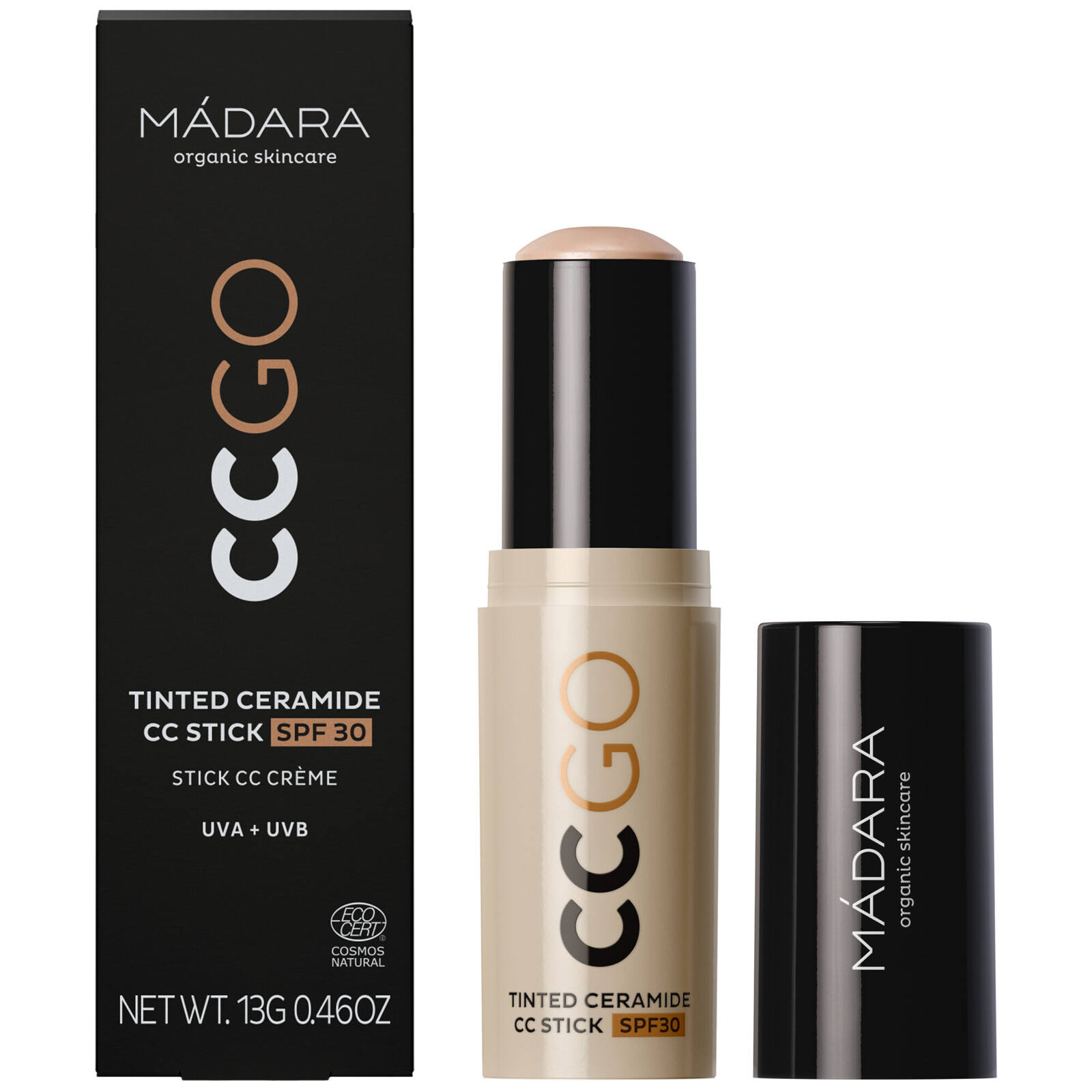 MÁDARA Tónovacia tyčinka SPF 30 CC GO Tinted Ceramide CC Stick 13 g 35 True Beige