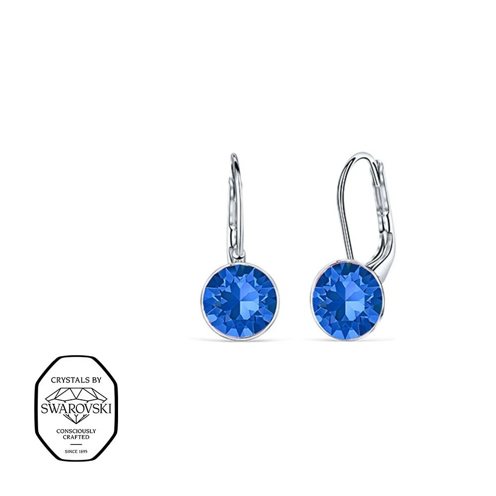 CRYSTalp Visiace náušnice so Swarovski kryštálmi Diana 4119.SAP.E