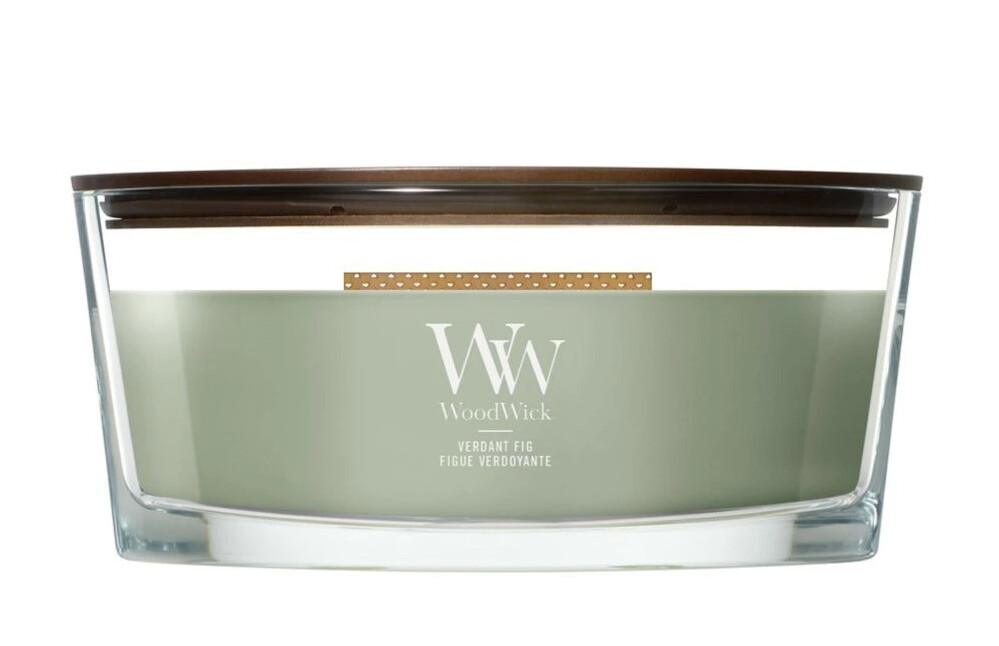 WoodWick Vonná sviečka loď Verdant Fig 453,6 g