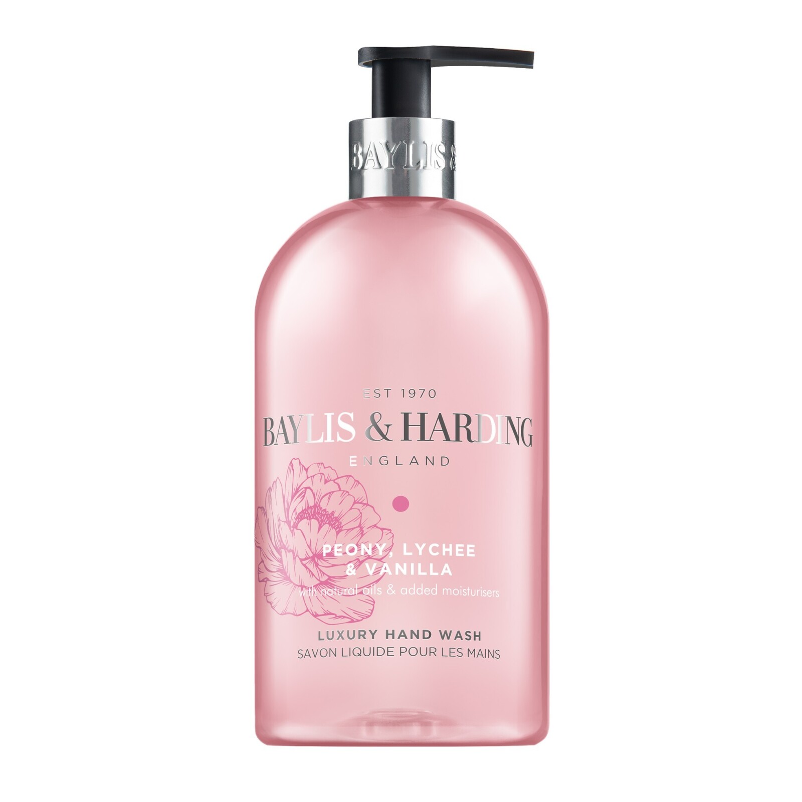 Baylis & Harding Tekuté mydlo na ruky Pivonka, Liči & Vanilka Hand Wash 500 ml