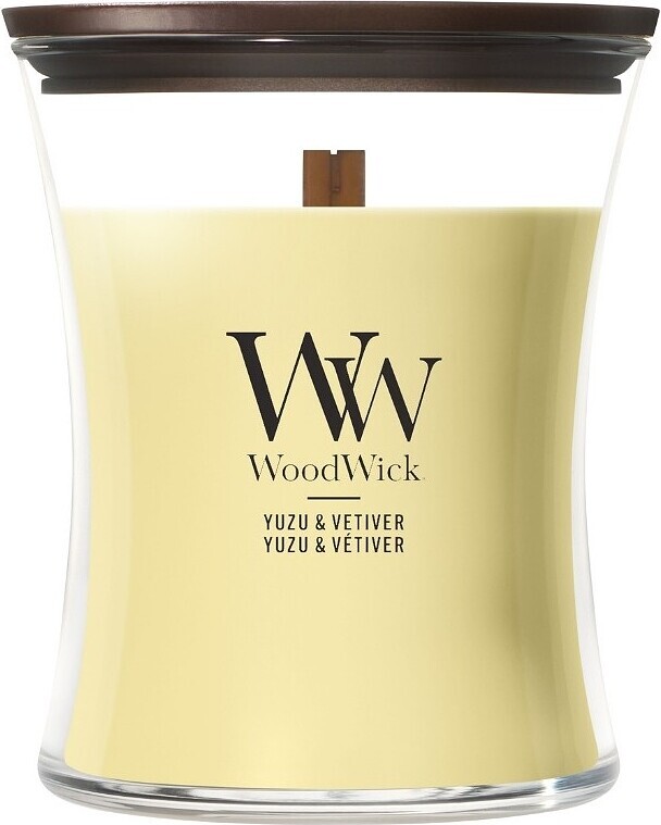 WoodWick Vonná sviečka váza stredná Yuzu & Vetiver 275 g