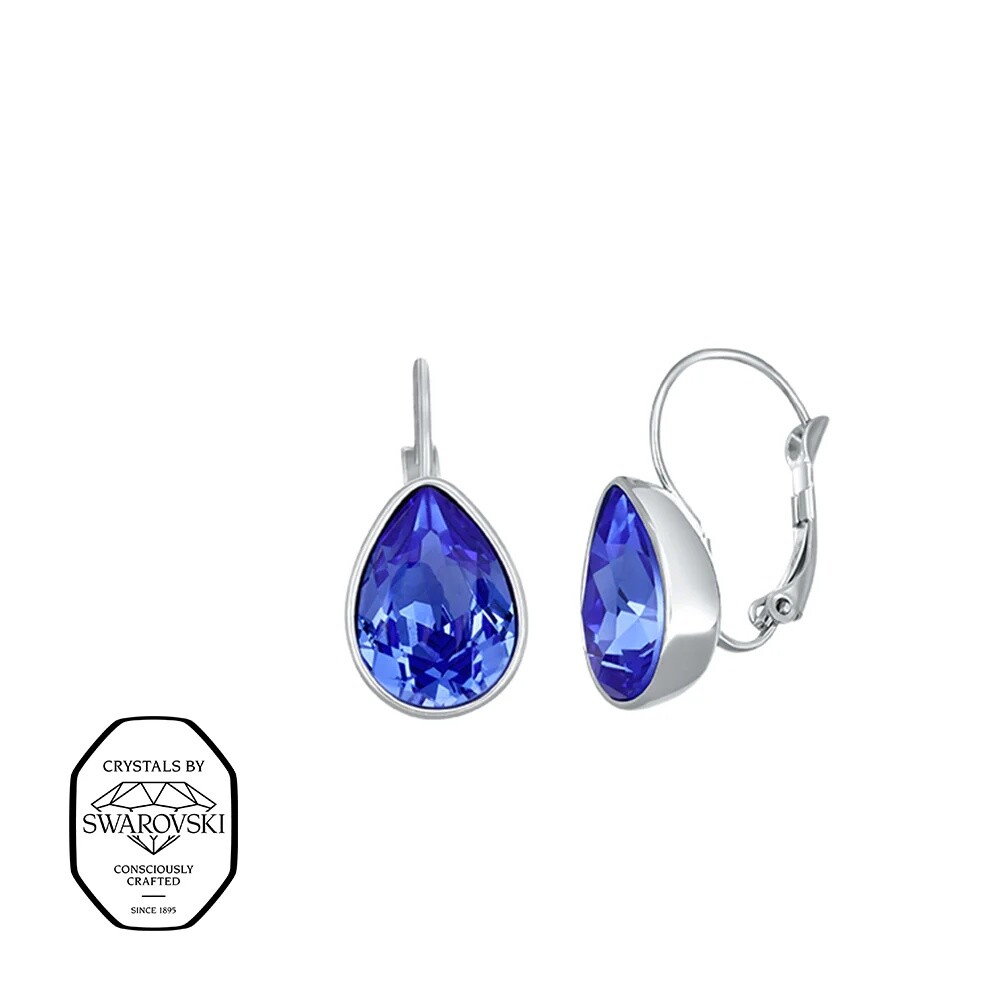 CRYSTalp Elegantné visiace náušnice s kryštálom Swarovski Sundrop 42271.SAP.E