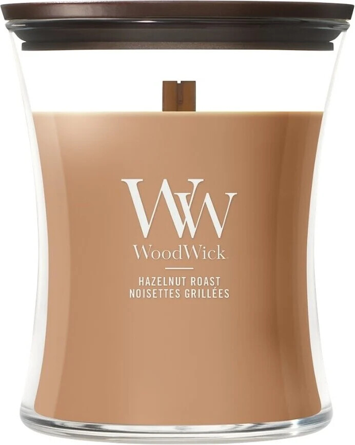 WoodWick Vonná sviečka váza stredná Hazelnut Roast 275 g