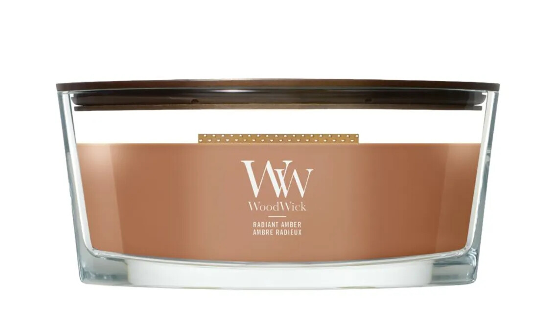 WoodWick Vonná sviečka loď Radiant Amber 453,6 g