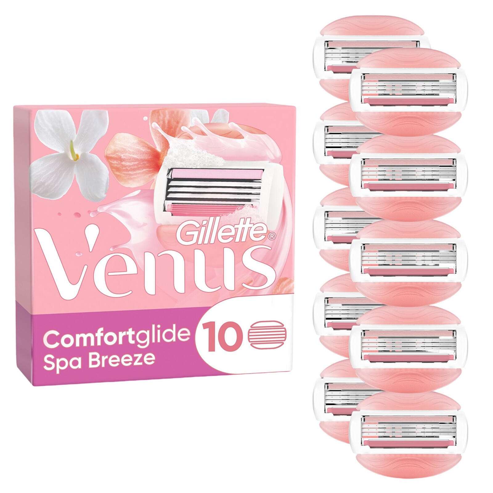 Gillette Náhradná hlavica ComfortGlide Spa Breeze 10 ks