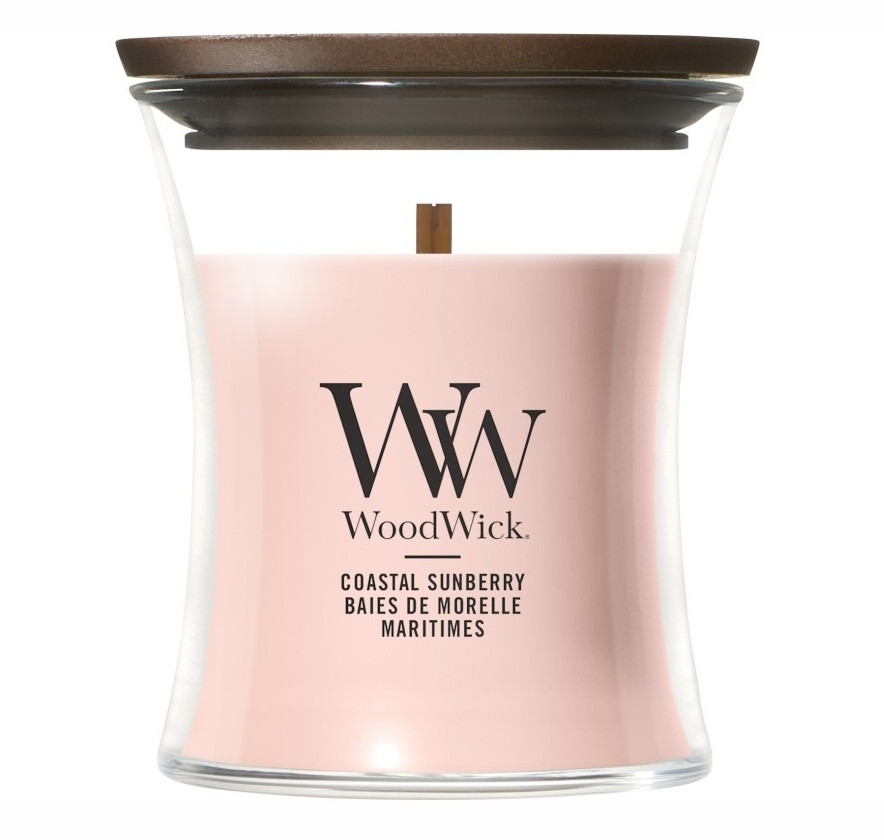 WoodWick Vonná sviečka váza malá Coastal Sunberry 85 g