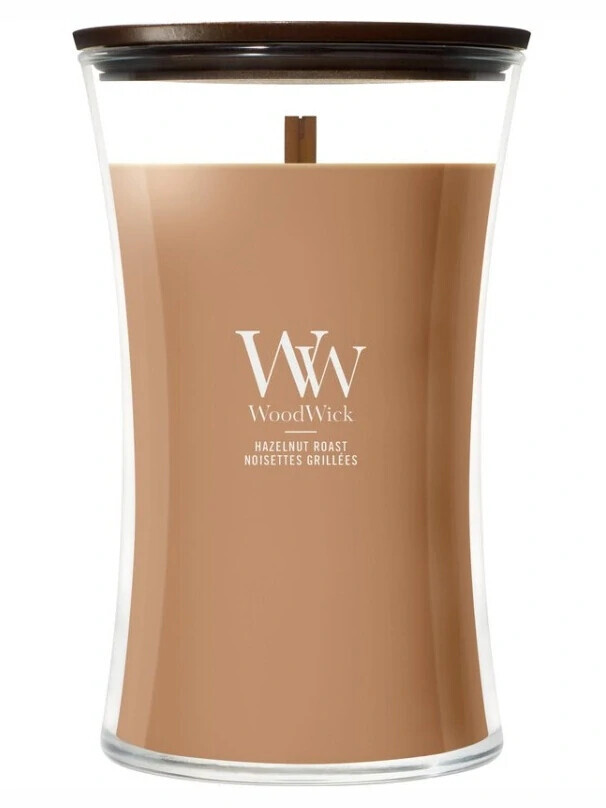 WoodWick Vonná sviečka váza veľká Hazelnut Roast 609,5 g