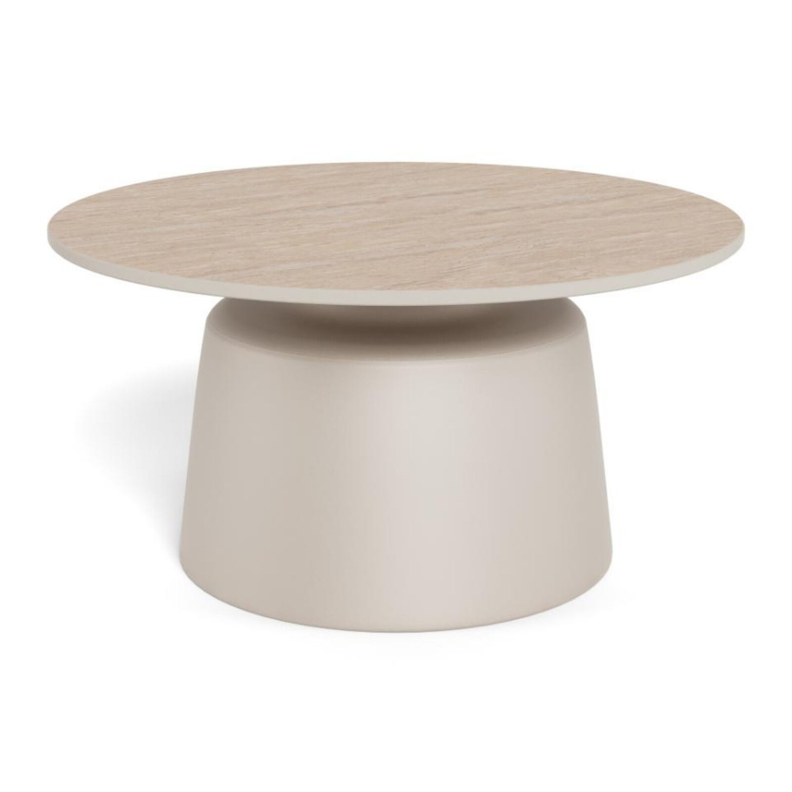 Konferenční stolek Santorini 70 cm travertin/béžový