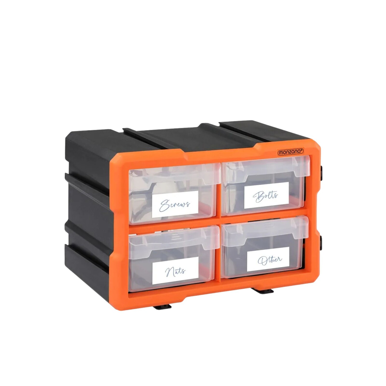 Organizér Damir se 4 přihrádkami černý/oranžový