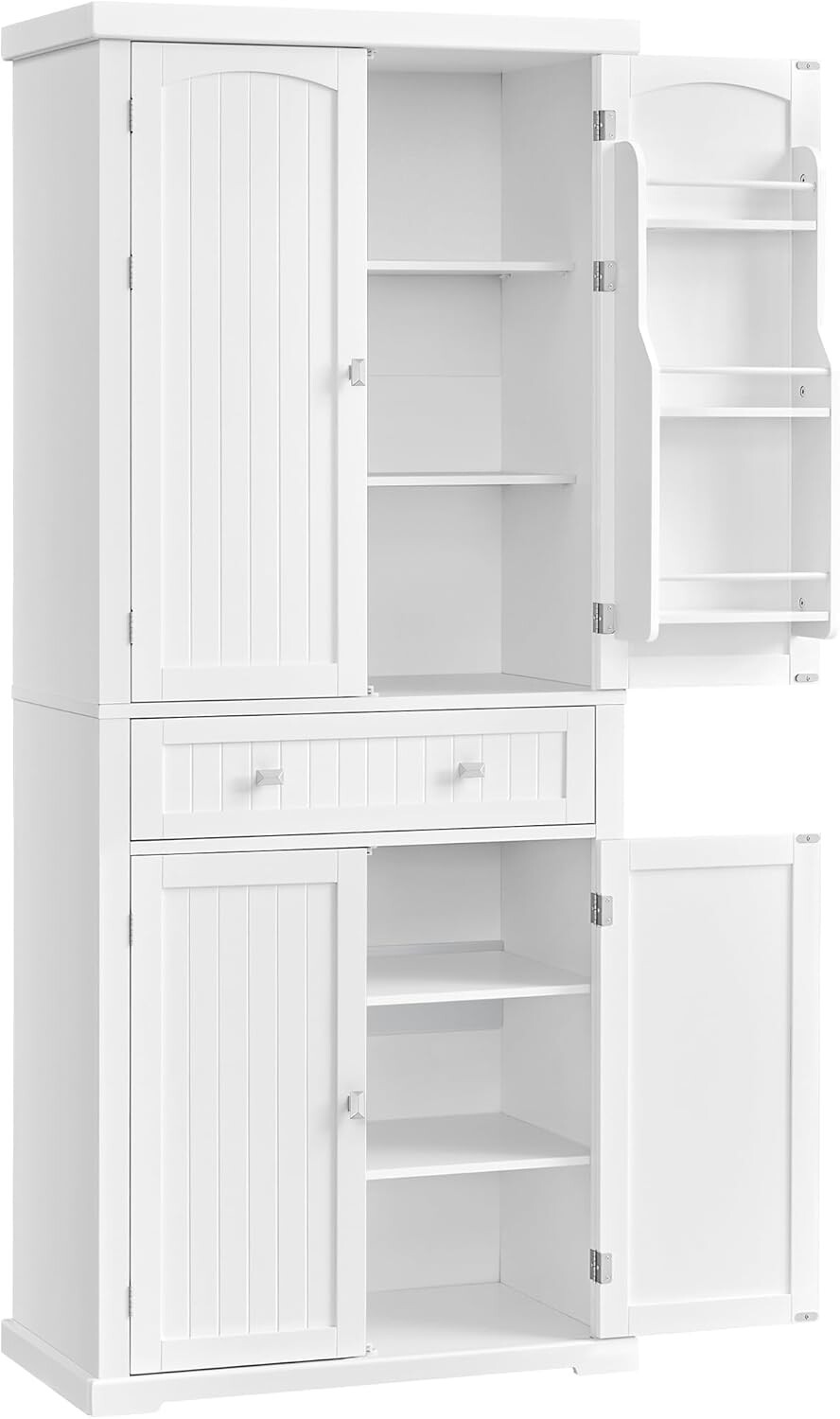 Vysoká kuchyňská skříňka Vasagle Snow 182 cm bílá