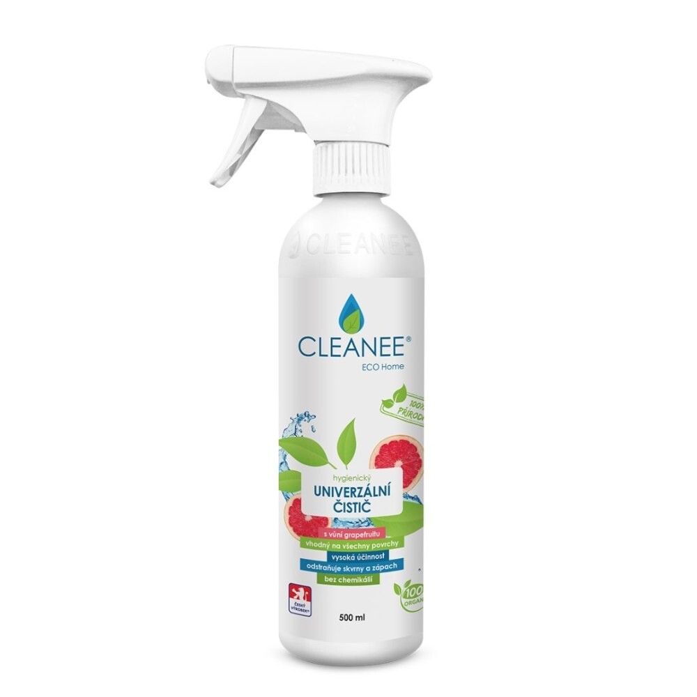 Prírodný hygienický univerzálny čistič s vôňou grapefruitu EKO Cleanee 500ml