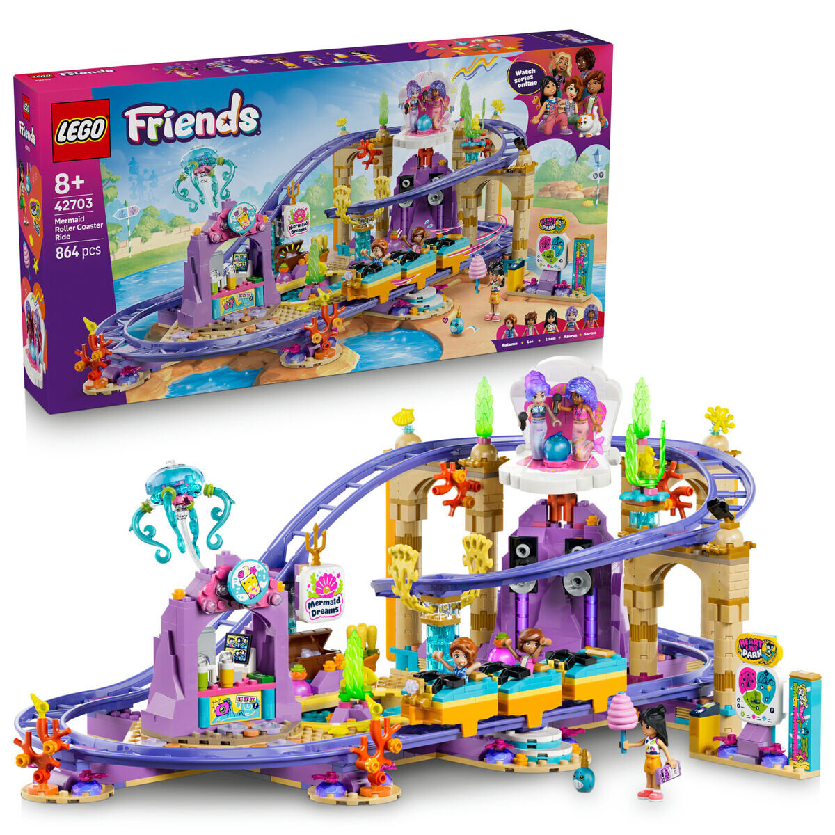 LEGO® Friends 42703 Jazda na horskej dráhe s morskými pannami