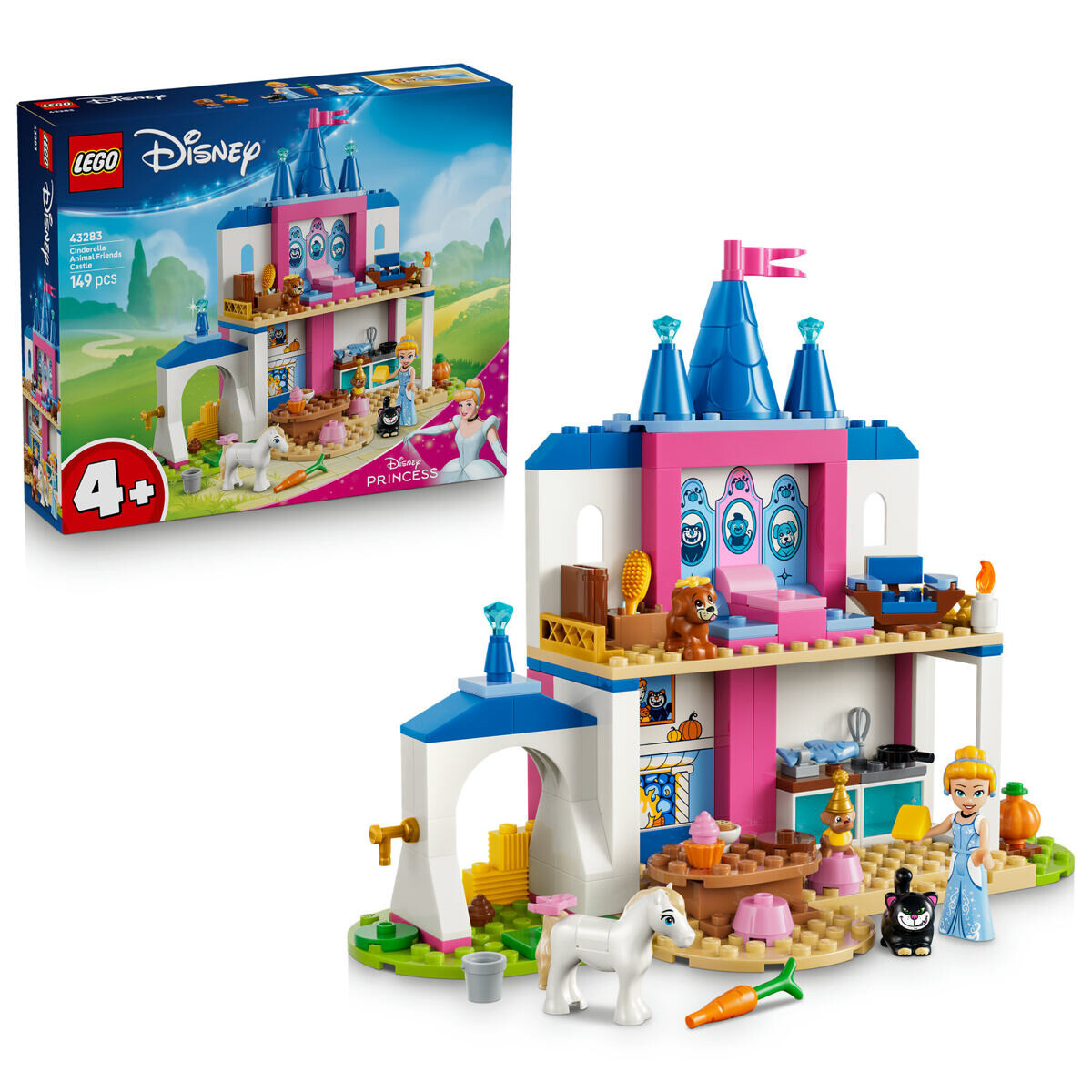 LEGO® │ Disney 43283 Popoluškin zámok a jej zvierací priatelia