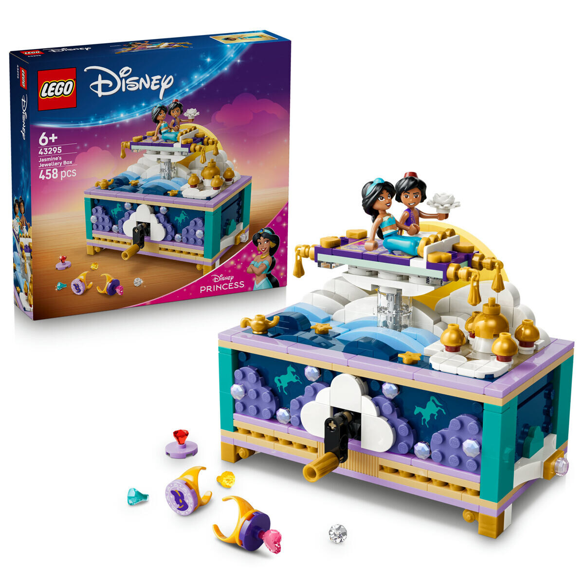 LEGO® │ Disney 43295 Jazmínina šperkovnica