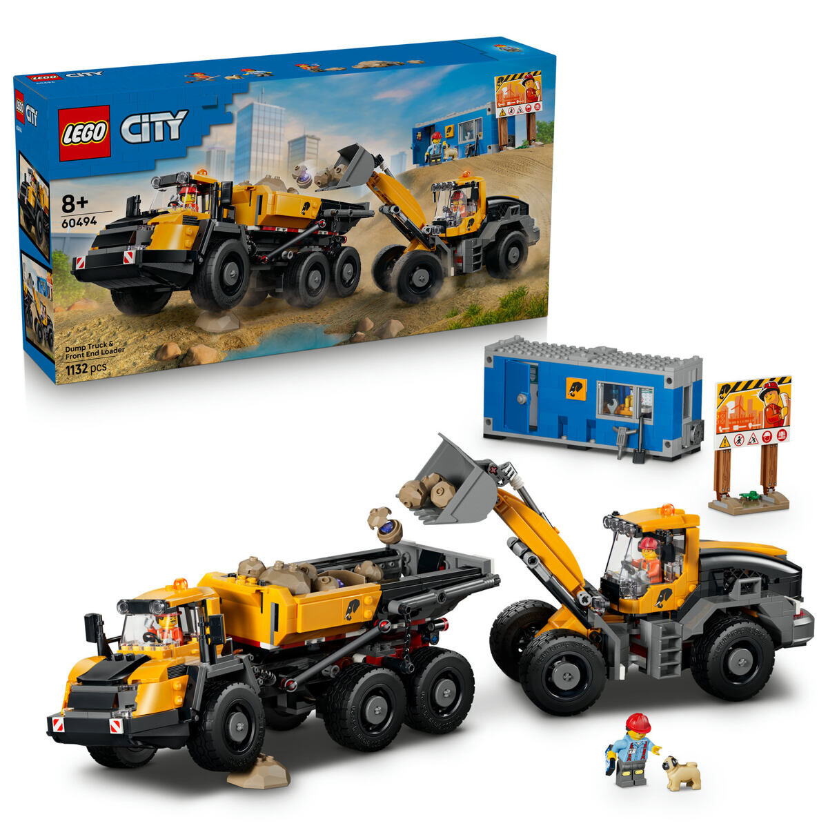 LEGO® City 60494 Sklápač a čelný nakladač