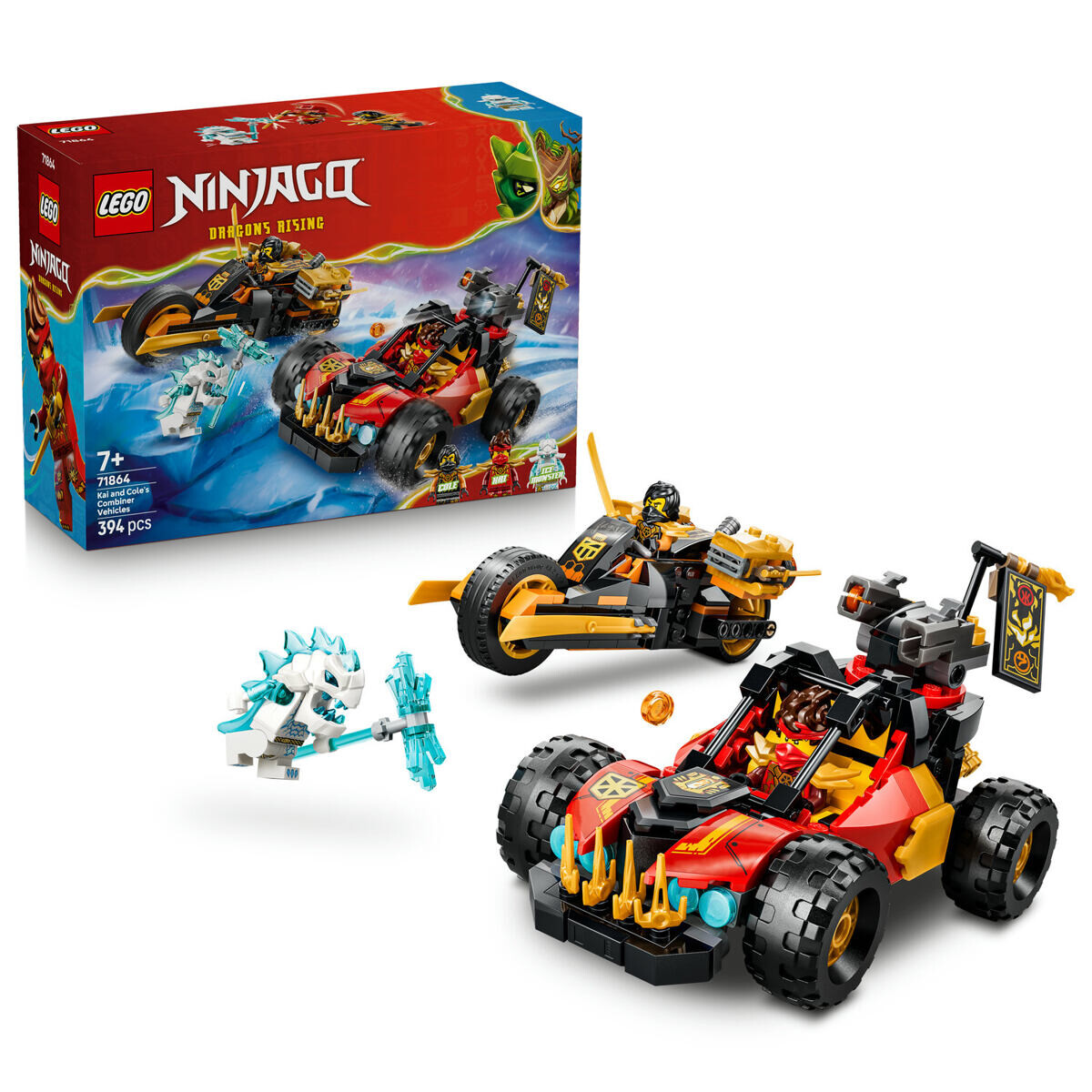 LEGO® NINJAGO® 71864 Kombinovateľné vozidlá Kaie a Colea