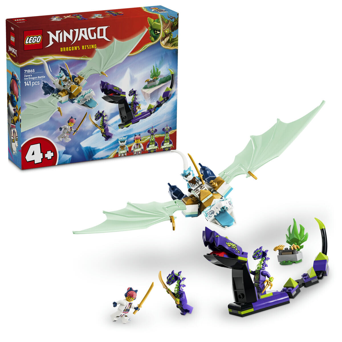 LEGO® NINJAGO® 71865 Zane a bitka s ľadovým drakom