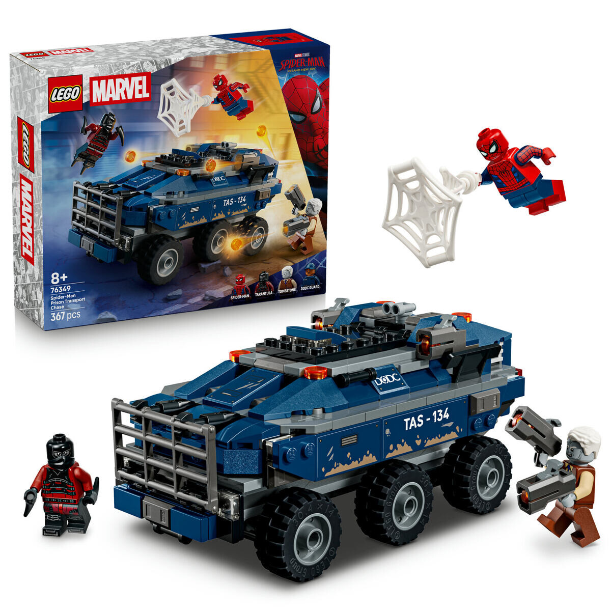 LEGO® | Marvel 76349 Spider-Man a naháňačka za väzenským transportérom