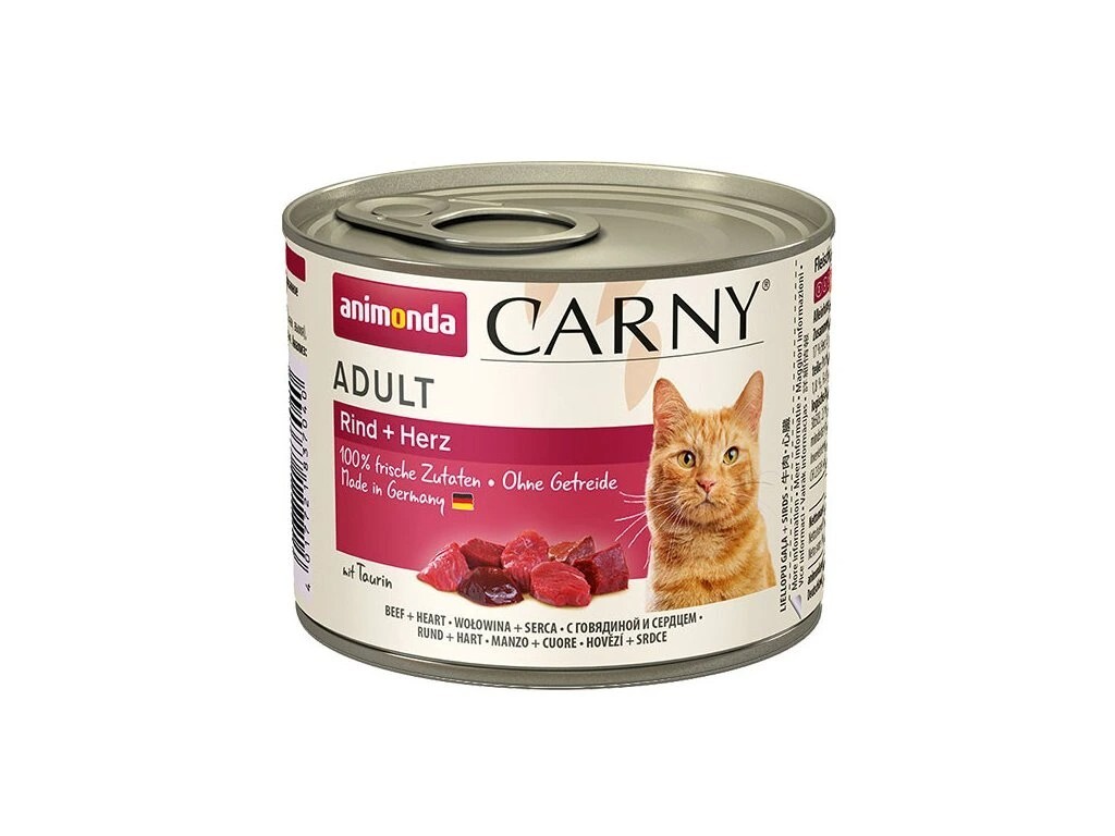 Animonda Carny Cat Hovädzie/Srdce - 200g