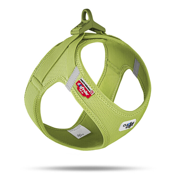 CURLI Postroj pre psov so sponou Air-Mesh Lime, 3XS, 1,5-3 kg