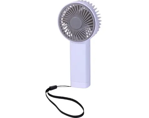 Ručný ventilátor USB nabíjanie, biely, 6,5x14 cm%